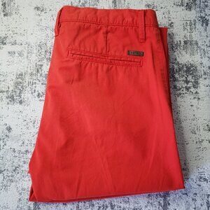 Red Esprit Dress pants with rollup bottom cuff *read notes*